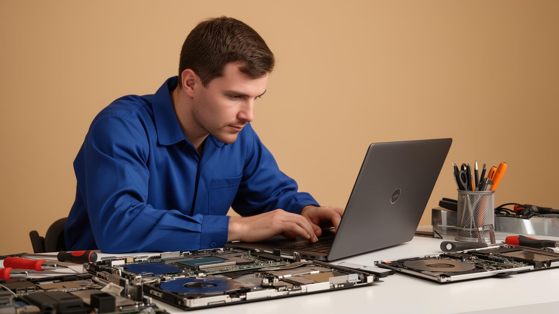 IT specialist aan het werk